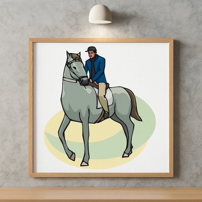 Man Riding A Horse Poster (Skapare uppladdad)