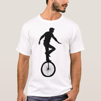 Man Ridning Enhjuling T Shirt