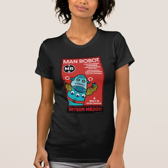 Man Robot Perfekt Man T-Shirt (Framsida)