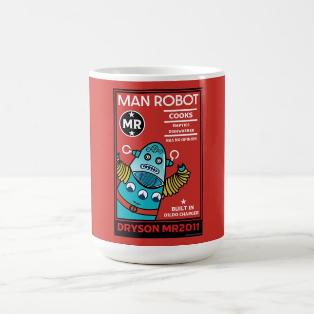 Man Robot Perfekten Man Magisk Mugg (Center)