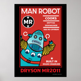 Man Robot Perfekten Man Poster
