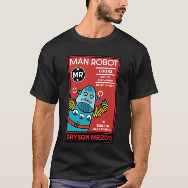 Man Robot Perfekten Man T Shirt (Framsida)