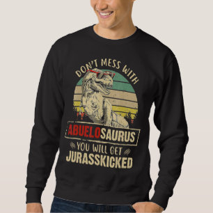 Män rör inte Abuelosaurus, du kommer få Jura Lång Ärmad Tröja