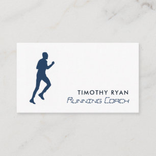 Man Running, Athletics Sportsperson, Sports Coach Visitkort