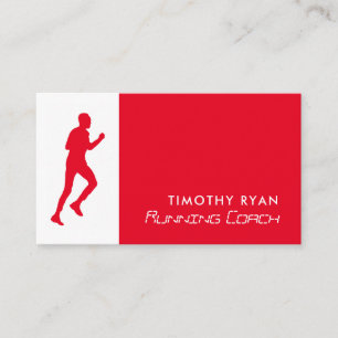 Man Running, Athletics Sportsperson, Sports Coach Visitkort