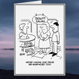 Man säger att vi måste köra upp igen. hälsningskort