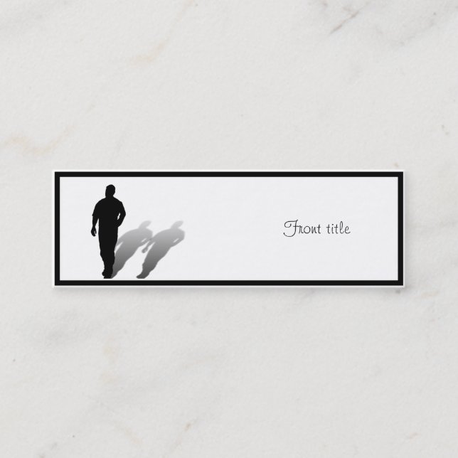 Man saknar man mini visitkort (Framsida)