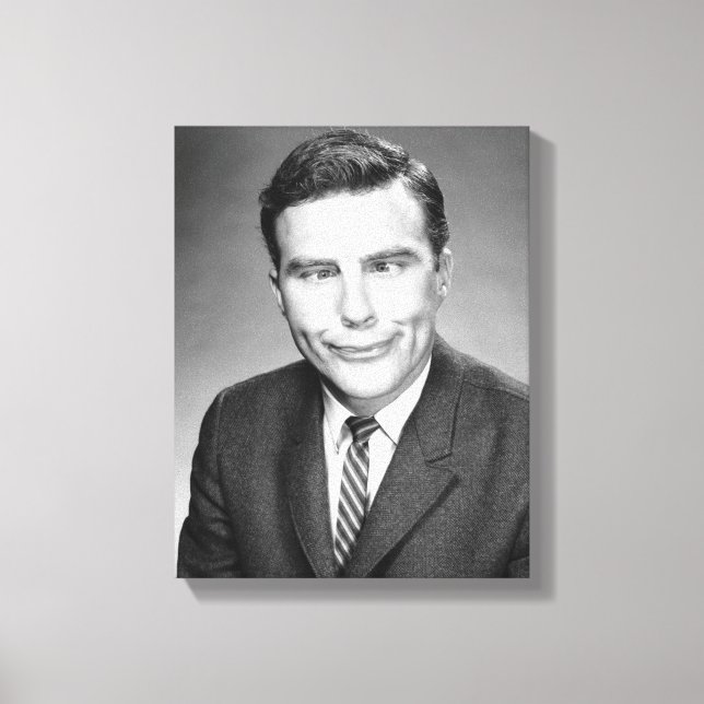 Man Skapar Ansikte Canvastryck (Framsida)