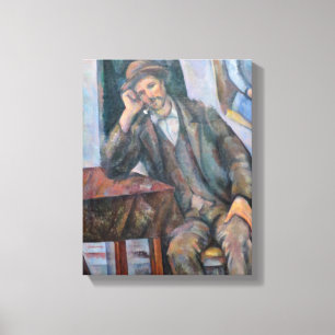 Man Smoking a Pipe - Paul Cezanne - c1893 Canvastryck