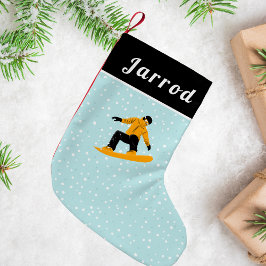 Man snurrar hans Namn Extreme Winter Sports Liten Julstrumpa