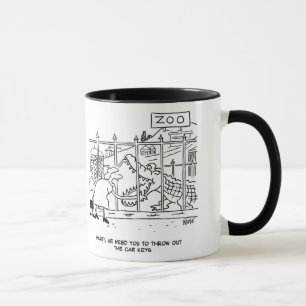 Man som äts av Crokodile vid Zoo Mugg