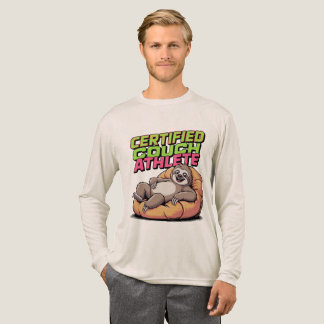 Man som bär en långtravad skjorta med en tecknad t shirt