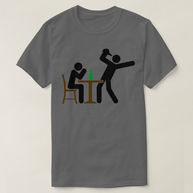 Män som dricker t shirt (Design framsida)