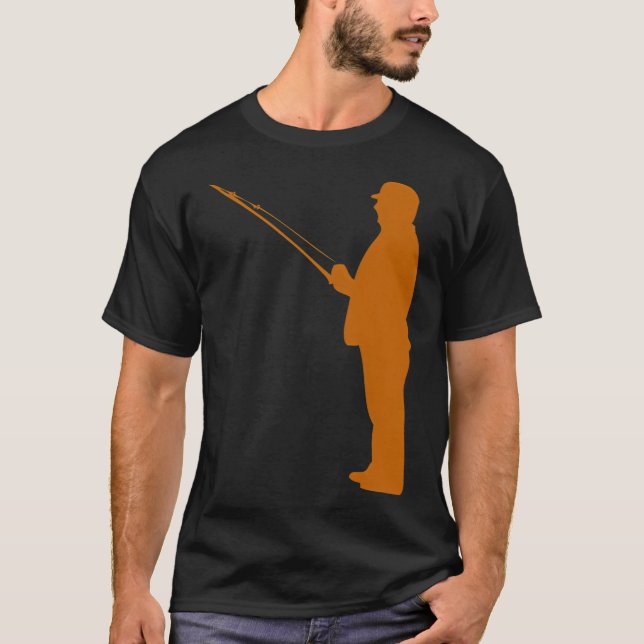 Man som fiskar t shirt (Framsida)