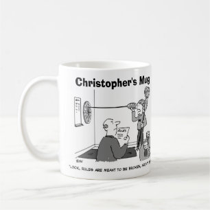 Man som fuskar på dart Personalisera med eget namn Kaffemugg