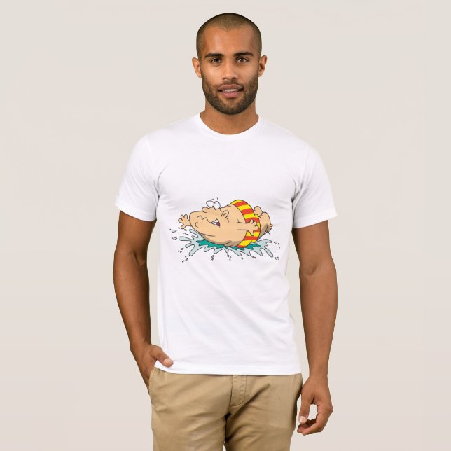 Man som gör magplaskmanar T-tröja T-shirt (Hel framsida)