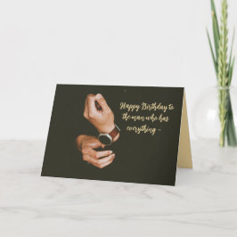 MAN SOM HAR ALLT ANNIVERSARKORT TACK KORT