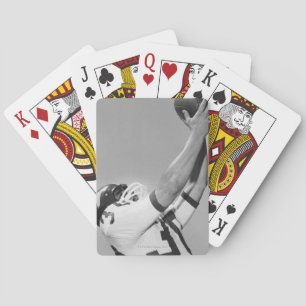 Man som leker fotboll casinokort