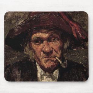 Man som röker en leda i rör, c.1859 musmatta