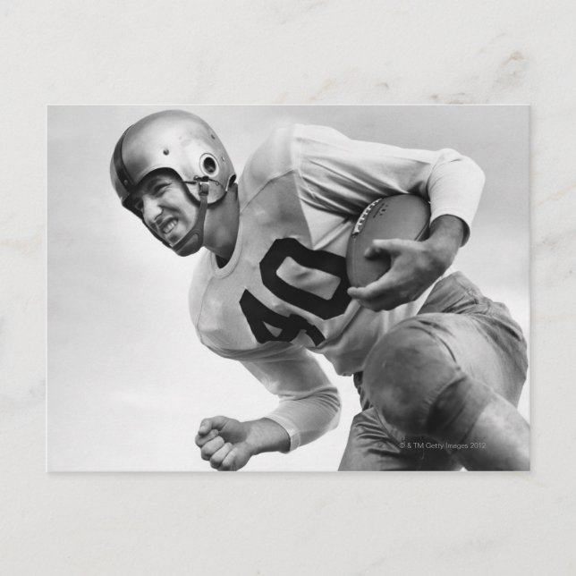 Man som spelar fotboll 3 vykort (Framsida)