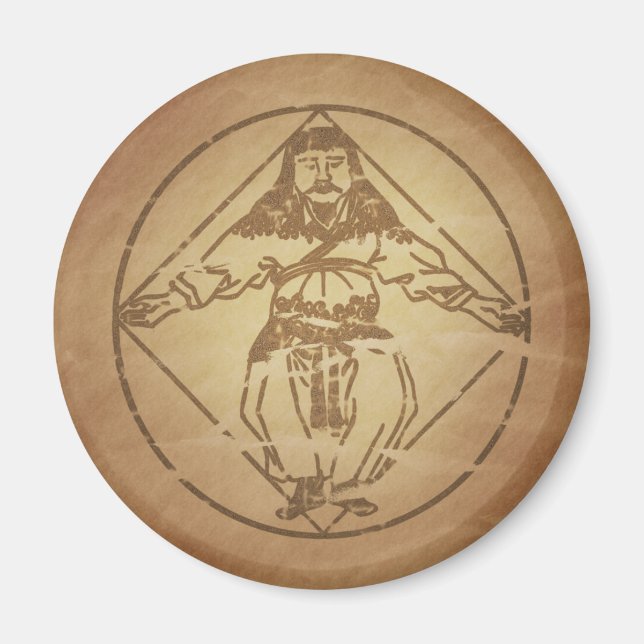 Man som Universe Chinese Magic Charms Magnet (Framsidan)