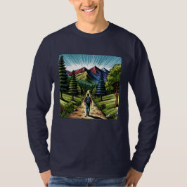 Man som vandrar på stigar t shirt