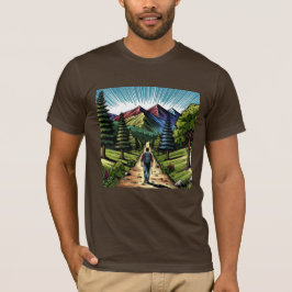 Man som vandrar på stigar t shirt