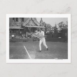 Man spelar tennis i Washington DC Tournament Vykort