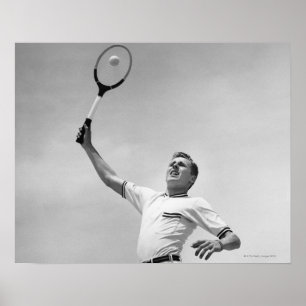 Man spelar tennis poster