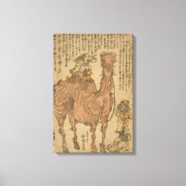 Man spelar triangel på Camel Canvastryck