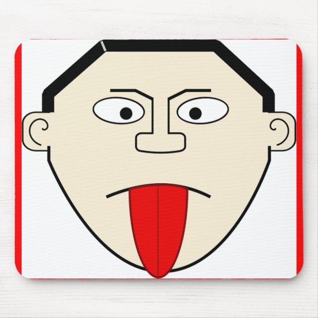 MAN STÄCKER UT HANS TUNGA MUSMATTA (Framsidan)