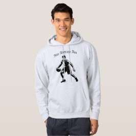 Man svär Basketball Silhouette Hoodie