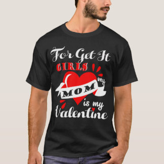Man T-shirt med Valentine Roligt Sentence.
