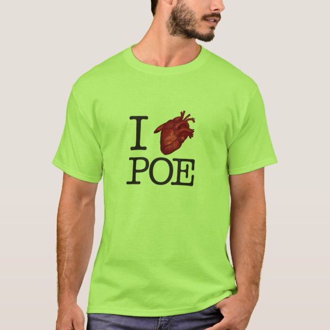 Man T-Shirt "Poe Heart" (Framsida)