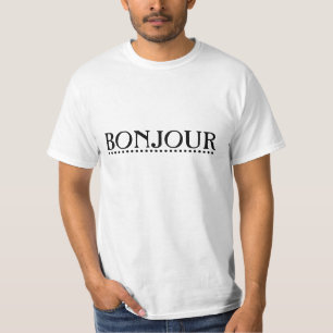 Man T-tröja/Bonjour T-shirt