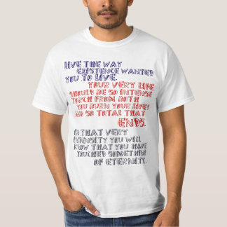 Man T-tröja Osho. Bo den önskade långt existensen Tee Shirt