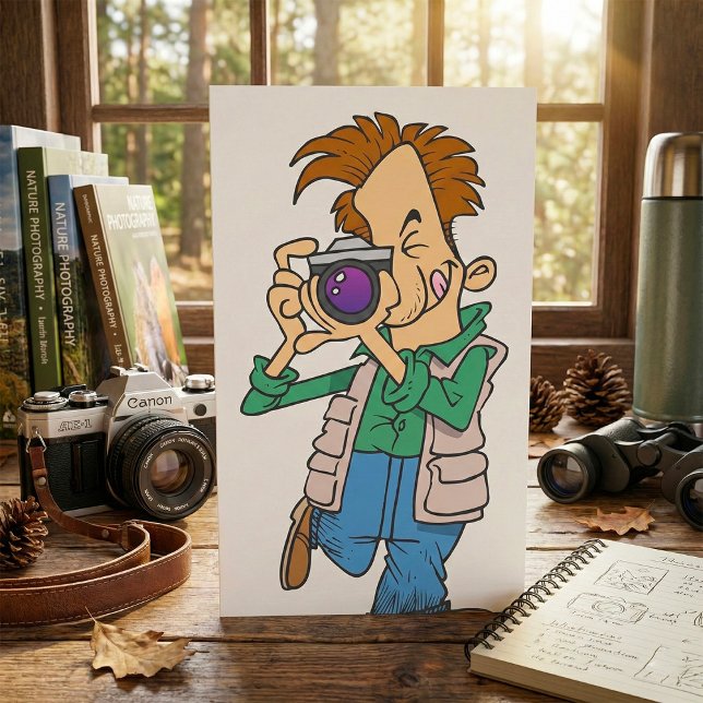 Man tar en fotoinbjudan inbjudningar (Skapare uppladdad)