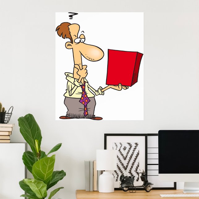 Man Tittar i en låda Poster (Skapare uppladdad)