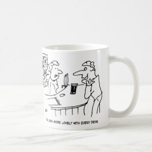 Man Tries till Flatter Barmaid Kaffemugg