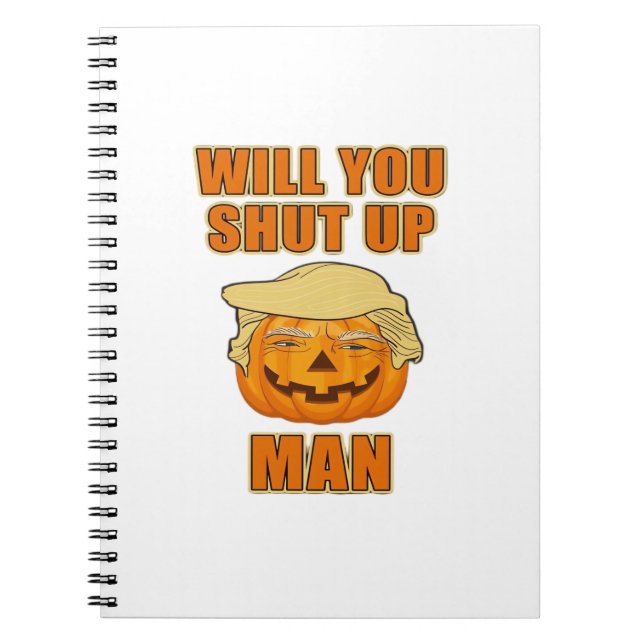Man, Trumpkin Halloween Anteckningsbok (Framsidan)