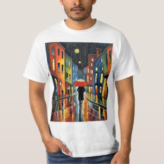Man under paraply 1 t shirt