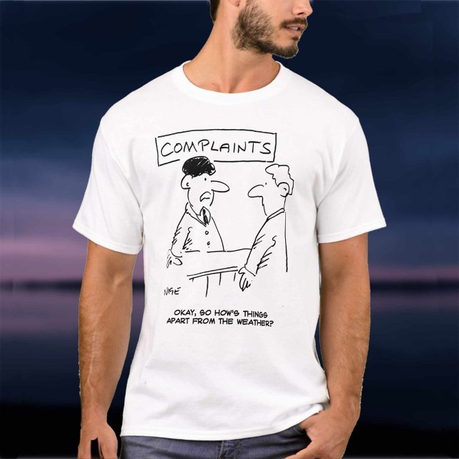 Man vid klagomålsavdelningen Desk T Shirt (Skapare uppladdad)