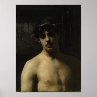 Man Wearing Laurels