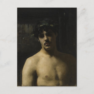 Man Wearing Laurels Vykort
