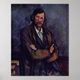 Man with Arm Crossed - Paul Cezanne - c1866 Poster