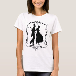 Man Woman Formal Attire Silhouette T Shirt
