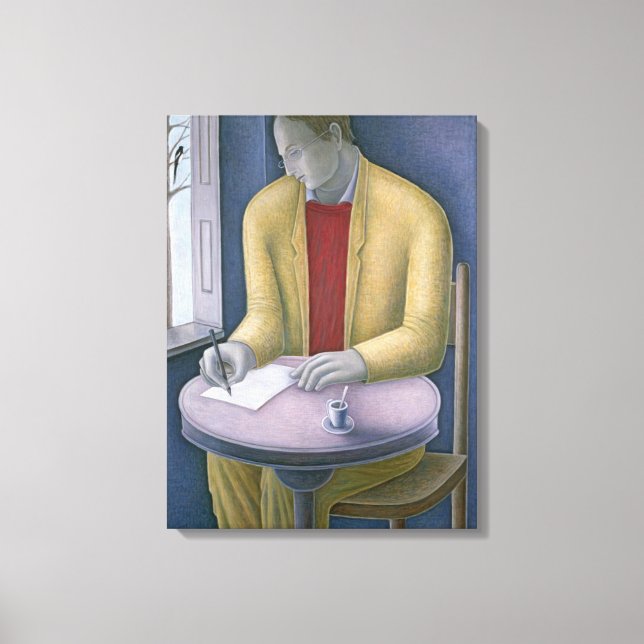 Man Writing 2004 Canvastryck (Framsida)