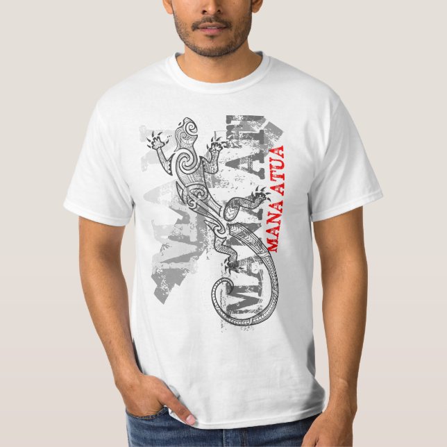 Mana Atua - Befogenhet från gudarna - vit T Shirt (Framsida)