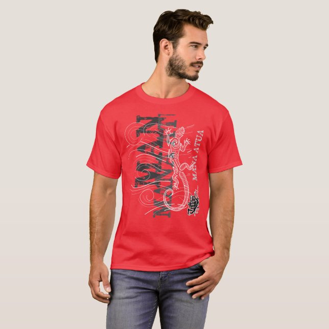 Mana Atua - driva från gudarna (silverhandstil) Tee (Hel framsida)