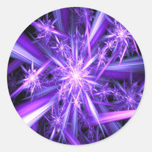 Mana - Fractal Sticker Runt Klistermärke